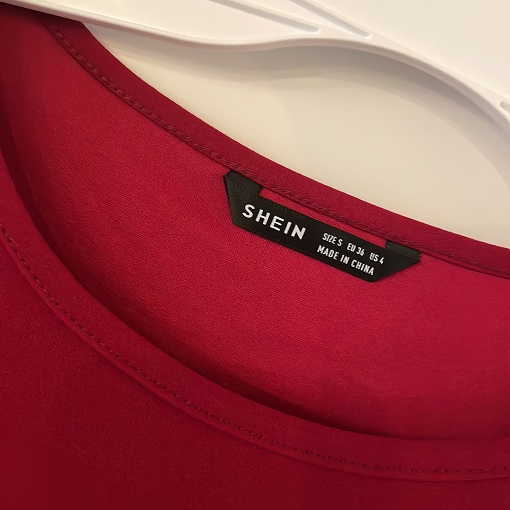 Maroon Ruffle Top - Picture 4 of 4